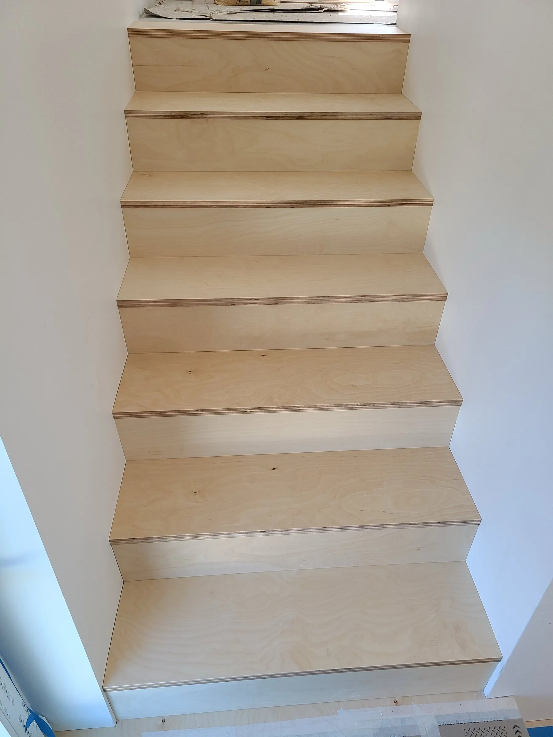 Birch ply staircase — Treads and risers